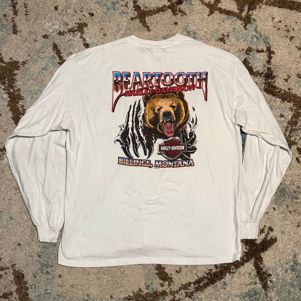 2008 Harley Davidson Beartooth Longsleeve Shirt Size 2XL Coast to Coast